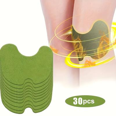 30pcs Wormwood Knee Patch, For Knee, Back, Neck, Shoulder Wormwood Hot Patch, , Joint Patch, Abundance Of Heat Patch, Cervical Patch