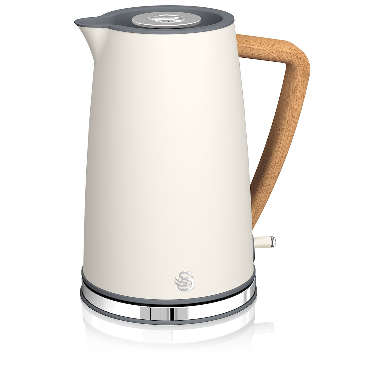 SWAN SK14610WHTNEU Wasserkocher 1,7L Ultra Schnell Kabellos Modernes Design Nordic, Weiß, 2000W Image