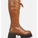 London Rag Mad Mood Chunky Lace-Up Ankle Boot - Brown - US 8