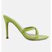 London Rag Spellbound High Heel Pointed Toe Sandals - Green - US-9 / UK-7 / EU-40