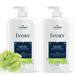 Ivory Body Wash - NG01 Ivory Clean Body Wash Pump with body pump. Ivory soap pamper yourself with this moisturizing body wash pump with 35 Fl. Oz. each with shower loofah (Pack of 2). (Aloe)