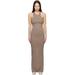 Ssense Exclusive Taupe 'Elemental By ' Frederick Maxi Dress