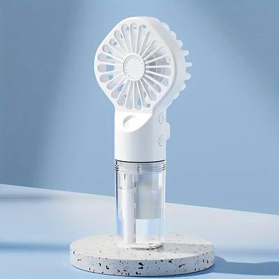 Handheld Spray Fan – Large Wind Portable Water Mist Fan for Outdoor Use, USB Rechargeable