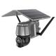 WIFI Solar PTZ Camera Outdoor IP65 2MP, 360 IP PTZ Camera Built-in Rechargeable Battery PIR Detect Two Way Audio Solar Camera