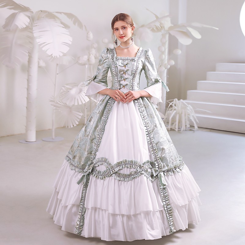 Gothic Victorian Vintage Inspired Dress Party Costume Prom Dress Princess Shakespeare Bridal Solid Color Ball Gown Fancy Dress Women's Halloween Carnival Valentine's Day Wedding Party Evening Party