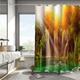 Forest Animals Flowing Streams Landscape Print Shower Curtain With Hook Modern Polyester Machined Waterproof Bathroom