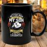 Asked God To Make Better Man Sent My Son Daughter Funny Black ceramics Message Series MugsCups