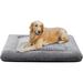 Dog beds for Large Dogs Washable Dog Crate Pad Soft Fluffy Portable Dog Crate Kennel Mat 42 in Non Slip Bottom Crate Beds for Large Dogs Grey