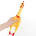 Screaming Chicken Yellow Rubber Squaking Chicken Toy Rubber Screaming Chicken Toy Screaming Chicken Dog Toys Yellow Stress Relief Funny Safety Squaking Chicken Toy for Adults Kids [large]