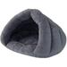 Pet Tent Cave Bed for Small Medium Cats Dogs Pets Sleeping Bag Thick Fleece Warm Slipper Dog Bed Cozy Triangle Bed for Cat Puppy 19.6*15.74 inch