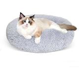 Donut Cat Bed Cat Sleeping Bed Cat Bed Donut Dog Cushion Bed Warm Cat Deep Bed Cat Bed Cave Cat Sleeping Bag Cat Winter Bed Cat Bed House Puppy Bed Small Animal Bed Plush Cat Pet S