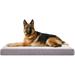 Orthopedic Memory Foam Dog Bed for Large Dogs Cooling Dog Bed 47 inches XL Washable Dog Bed with Waterproof Liner and Gel Memory Foam Comfy Dog Crate Mat Fits up to 110 lbs Pets