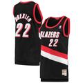 Maillot Swingman Mitchell & Ness Clyde Drexler noir Portland Trail Blazers 1991/92 pour femme - Homme Taille: L