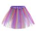 rinsvye Women S Candy Color Multicolor Skirt Support Half Body Puff Petticoat Colorful Small Short Skirt Neon Skirt Skirt Shorts Womens Tennis Skirt Slip Skirt Teal Skirt Long Skirts for Girls Womens