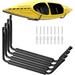 Yes4All Heavy Duty Surfboard/Kayak Wallmount Rack/Garage Storage Heavy Duty Hooks/Indoor and Outdoor Canoe Bike Kayak Storage Hook Medium