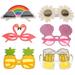 Funny Glasses UV Protection Luau Dreses Beer Cups Flamingo Wedding Party Accessories Flash Child Banquet