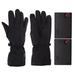 Electric Heated Gloves 3 Gears Adjustment Graphene Heating Gloves Outdoor Thermal Gloves for Cycling Skiing Black