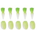 Artificial Mini Radish Fake Cabbage 1:12 Dollhouse Miniature Simulated Vegetable Doll House Kitchen Food Toy Decoration Accessory[Chinese Cabbage Radish Set ]