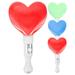 8 pcs Love Shaped Plastic Glow Sticks Portable Colorful Party Light Sticks Concert Luminous Sticks Party Fovor Supplies (Mixed Color)