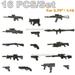 16PCS For JOYTOY 1/18 3.75 Action Figures Battle For The Stars Series 16in1 Gun Model Toy Set Weapon Accessories Lot Set 1 and 2