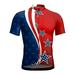 GLVSZ 4th of July Cycling Jersey for Men Short Sleeve USA Flag Patriotic Bike Biking Shirts Full Zip Road Bicycle Clothes Tops