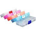 5pcs Mini Containers Pill Organiser Clear Bead Organizer Case Pill Containers Earring Storage Organizer Bead Storage Container Bead Storage Case Resin Pumpkins Parts Box Jewelry