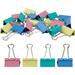 Colorful Large Binder Clips - 24 Pack 1.6 Inch Paper Clamps for Office Supplies - Pink Blue Green Yellow -