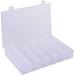 36 Grids Adjustable Jewelry Storage Boxes Clear Organizer Bead Plastic Storage Case for Jewelry Beads Container Tool