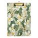 Lily Flower with Leaf Acrylic Clipboards A4 Standard Letter Size Clipboard 12.5 X 9 Clip Board for Students Teacher Office