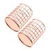 2 Pcs Metal Pencil Tinsel Metal Cup Holder Cylindrical Wire Pen Cup Pen Holder Pencil Desk Iron