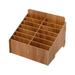 Kitchen Organizers and Storage Clearance 14 Cells Desktop Organizer Wooden Desk Organizer File Shelf Mail Sorter Tray Multifunction Storage Box Rack for Office Home Tabletop Remote Controller