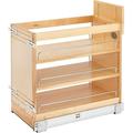 Rev-A-Shelf 448-BDDSC-8C Innovative 8 Inch Door/Drawer Base Soft Close Kitchen Cabinet Storage Organizer Natural Maple Wood