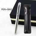 Jinhao X750 Classic Style Silver Clip Metal Fountain Pen 0.5mm Nib Steel Ink Pens for Gift Office Supplies School Supplies PEN AND BAG 0.5MM