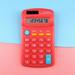 Kokovifyes Back to School Supplies Sale Basic Standard Calculators Mini Digital Desktop Calculator with 8-Digit LCD Display. Smart Calculator Pocket Size for Home School for Kids Red