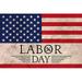 American Flag Happy Labor Day Patrioctic 3x5 Foot Outdoor Flag Single Sided Print 3 x 5 Ft Flags with Brass Grommets for Home House Outdoor Indoor Decor