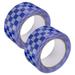 Guichaokj 2 Rolls Vintage Decor Retro Decor Tape Packaging Tape Packing Tapes Plaid Sealing Tape Checkerboard Adhesive Tape Bopp