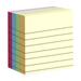 BELLZELY Party Decorations Clearance 200-Sheet Adhesive-Notes- Oblong-Dual-Size-4 -Colors- Easy-to-Apply-Portable Notepad For Efficient Task Management At Home-Office- Or School