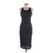 Christian Siriano New York Casual Dress - Midi Scoop Neck Sleeveless: Gray Dresses - Women's Size Medium