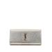 Saint Laurent Leather Clutch: White Bags