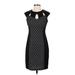 En Focus Studio Casual Dress - Sheath: Black Jacquard Dresses - Women's Size 4
