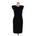 Banana Republic Casual Dress - Midi: Black Solid Dresses - Women's Size 6