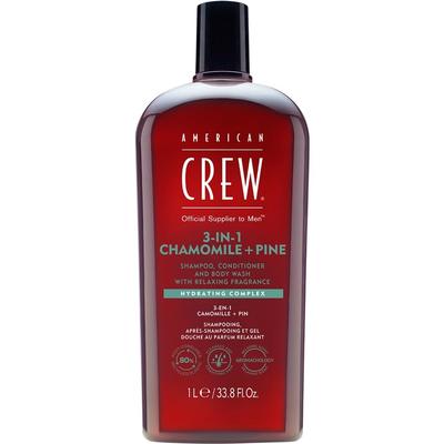 American Crew 3-in-1 Chamomile + Pine Shampoo, Conditioner and Body Wash 1000 ml Herren Image
