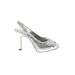 Tahari Heels: Silver Shoes - Women's Size 9