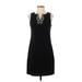 Magnolia Grace Casual Dress - Sheath: Black Solid Dresses - New - Women's Size X-Small Petite