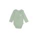 Nike Long Sleeve Onesie: Green Bottoms - Size 3 Month
