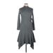 Express Casual Dress - High/Low: Gray Dresses - New - Women's Size X-Large