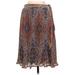 Tory Burch Casual Skirt: Brown Print Bottoms - Women's Size 6