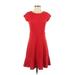 Ann Taylor LOFT Cocktail Dress: Red Dresses - Women's Size 00