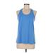 Athletic Works Active Tank Top: Blue Activewear - Women's Size Medium