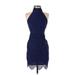 For Love & Lemons Cocktail Dress - Bodycon: Blue Dresses - Women's Size X-Small